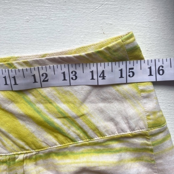 Talbots Yellow Stripe A-Line Midi Skirt‎ - Picture 8 of 11
